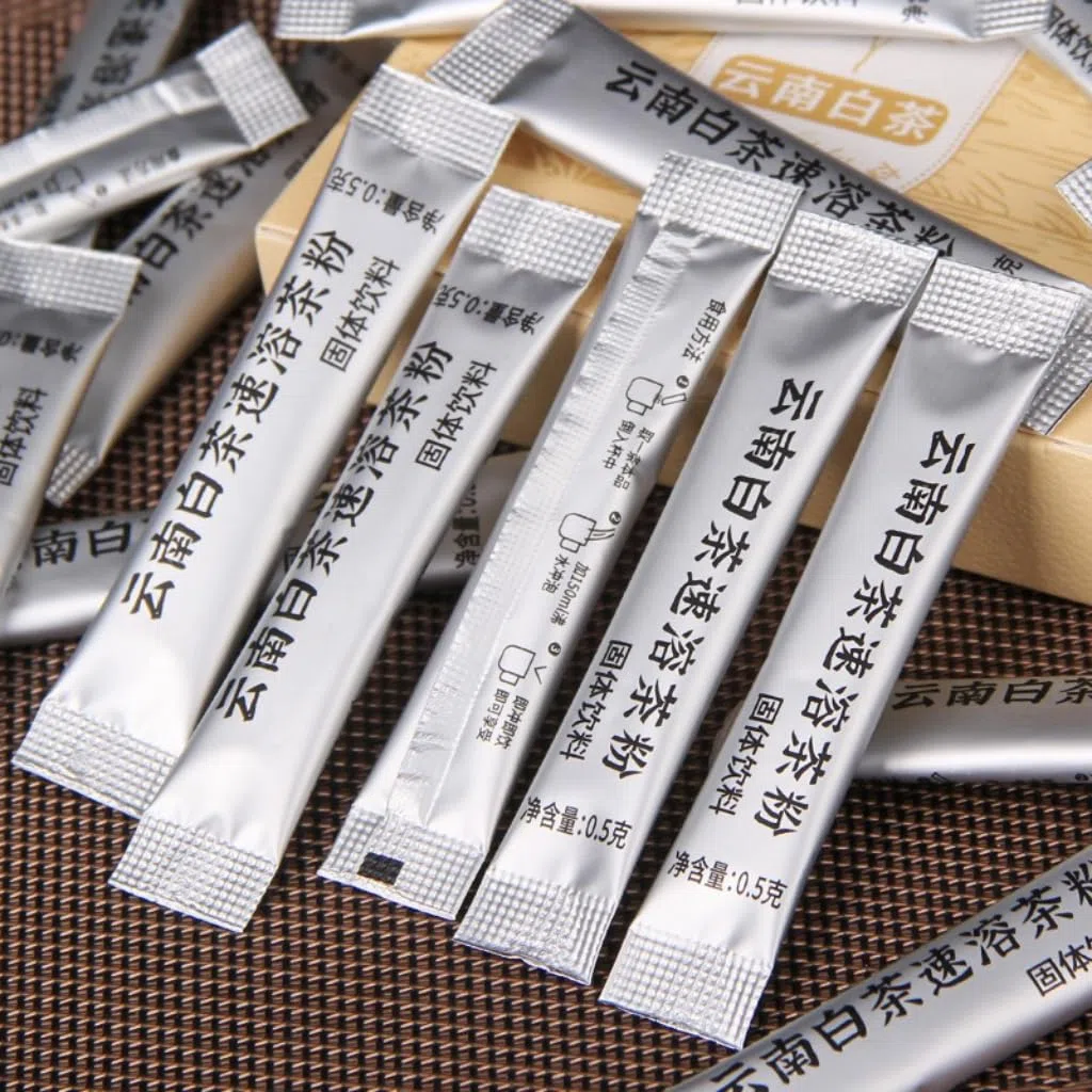 Té Blanco De Yunnan | Té Instantáneo Soluble | Sachets Portátiles De Té Blanco Añejado | 10g/Caja (0,5g × 20) | Sin Azúcar